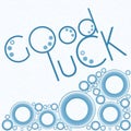 Good Luck Blue Rings Royalty Free Stock Photo