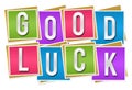 Good Luck Colorful Blocks Royalty Free Stock Photo