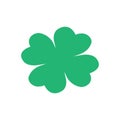 Good luck four leaf clover flat icon for apps and websites