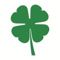 Good luck four leaf clover flat icon for apps and websites