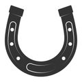 Good luck horseshoe on a white background. horseshoe icon. vector illustration