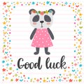 Good luck. Inspirational quote. Hand drawn lettering. Motivation Royalty Free Stock Photo