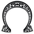 Good Luck Lucky Horseshoe Vector symbol