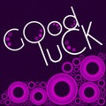 Good Luck Purple Pink Rings Royalty Free Stock Photo