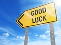 Good luck sign Royalty Free Stock Photo