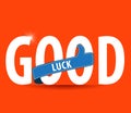 Good luck sign with thumbs up Royalty Free Stock Photo