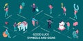 Good Luck Symbols Flowchart