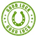 Good luck vector stamp Royalty Free Stock Photo