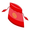 Good lucky bag icon, isometric style Royalty Free Stock Photo