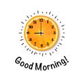Good Morning Banner With Orange Royalty Free Stock Photo