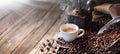 The Good Morning Begins With A Good Coffee - Morning Light Royalty Free Stock Photo
