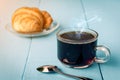 Good morning black coffee cup Royalty Free Stock Photo