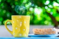 Good morning black coffee cup Royalty Free Stock Photo