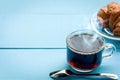 Good morning black coffee cup Royalty Free Stock Photo