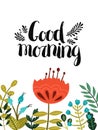 Good morning card Royalty Free Stock Photo