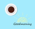 Good morning and coffee Royalty Free Stock Photo