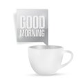 Good morning coffee mug illustration design Royalty Free Stock Photo