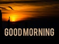 Good Morning With Nature Sunrise. Royalty Free Stock Photo