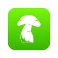 Good mushroom icon digital green