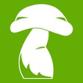 Good mushroom icon green