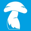 Good mushroom icon white