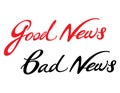 Good News Bad News Royalty Free Stock Photo