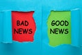 Good News Bad News Royalty Free Stock Photo