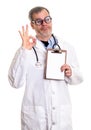 Good news Doctor Royalty Free Stock Photo