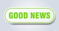 good news sign. rounded isolated button. white sticker Royalty Free Stock Photo