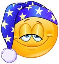 Good night emoticon Royalty Free Stock Photo