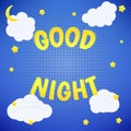 Good night poster Royalty Free Stock Photo