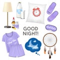 Good Night Realistic Design Concept Royalty Free Stock Photo