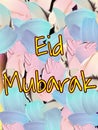 Eid Mubarak image with colourfull background