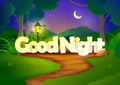 Good Night wallpaper background Royalty Free Stock Photo