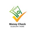 Good payment logo template. Cash Icon symbol design. money check logo design