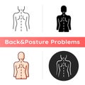 Good posture icon Royalty Free Stock Photo