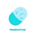 Good probiotics bacteria microorganism Lactobacilli Royalty Free Stock Photo