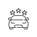 Good rating premium car rental service. Pixel perfect icon