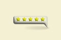 Good rating stars on website, shop, application, web app.