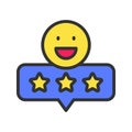 Good Review Icon Image. Royalty Free Stock Photo