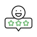 Good Review Icon Image. Royalty Free Stock Photo