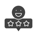 Good Review Icon Image. Royalty Free Stock Photo
