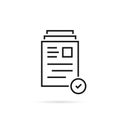 Good review like thin line document