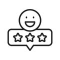 Good Review Icon Image. Royalty Free Stock Photo