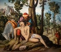 The good Samaritan by Dutch medaieval master