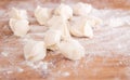 Good small dough on chopping board