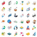 Good start icons set, isometric style