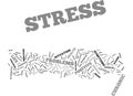 Good Stress Bad Stress Text Background Word Cloud Concept