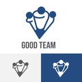Good Team Leader Work Together Teamwork Logo