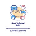 Good technical skills concept icon Royalty Free Stock Photo